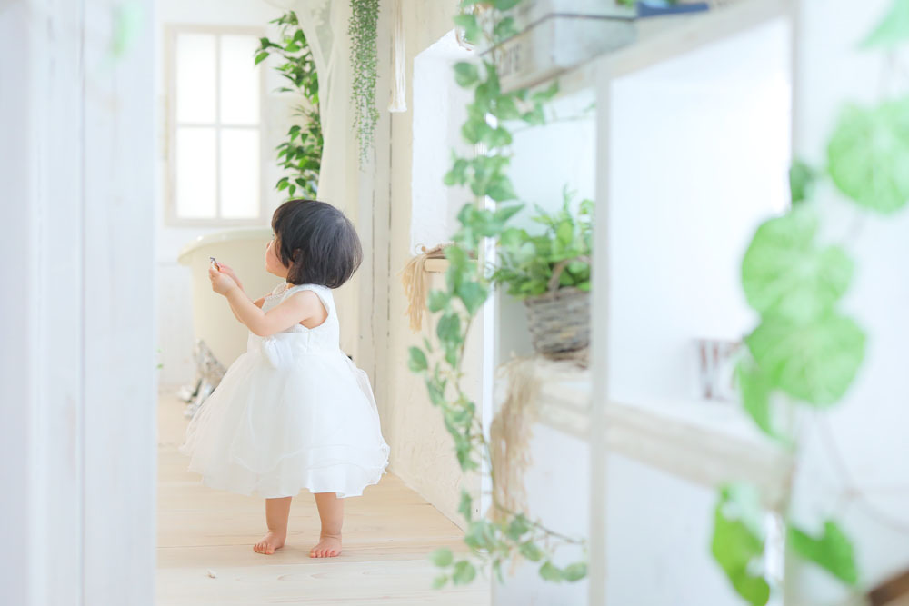 1歳お誕生日記念の女の子 箱崎b店 スタジオマルシェ